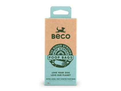 Beco Sacky na exkrementy s peprmintovou aroma z recyklovanych materialu 120ks 171020240753073461