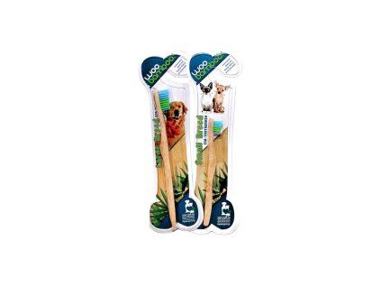 2185 4 woobamboo eko zubni kartacek z bambusu pro stredni a velke psy