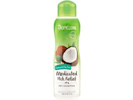 Tropiclean Oatmeal zklidňující šampon s tea tree olejem
