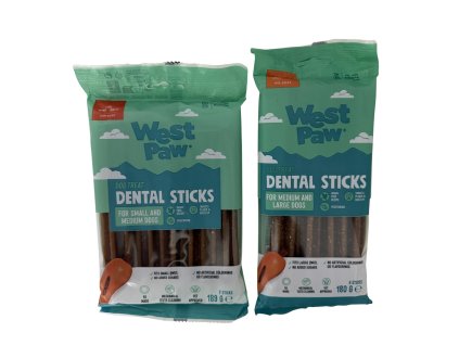 Pamlsky West Paw Dental sticks, dentální tyčinky pro psy