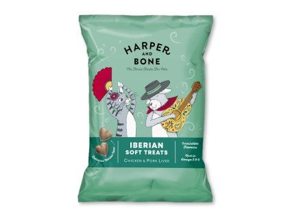 0033260 harper and bone cat dog iberske mekke pamlsky kure a veprove 90 g