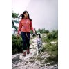 color block multi use leash mauve mix 920458