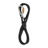 woolly wolf rope leash thin black 942393